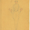Gentleman in top hat and cape and Lady in full gown with bonnet
