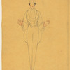 Gentleman in top hat and cape and Lady in full gown with bonnet