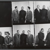 Rev. Joseph A. Delaine with unidentified cast members of the stage production A Land Beyond the River
