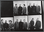 Rev. Joseph A. Delaine with unidentified cast members of the stage production A Land Beyond the River