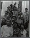 Richard Ward with Helen Martin, Fran Bennett, and unidentified others from the acting company for the stage production A Land Beyond the River