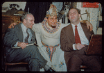 Conductor Walter Taussig, Nicola Moscona, and conductor Ernesto Barbini during a Metropolitan Opera tour of Aïda