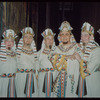 Nicola Moscona and chorus members during a Metropolitan Opera tour of Aïda