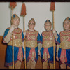 Chorus members during a Metropolitan Opera tour of Aïda