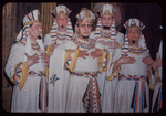 Nicola Moscona and chorus members during a Metropolitan Opera tour of Aïda