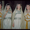 Chorus members during a Metropolitan Opera tour of Aïda