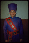 Chorus tenor Max Alperstein during a Metropolitan Opera tour of Aïda