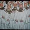 Chorus members during a Metropolitan Opera tour of Aïda
