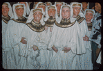 Chorus members during a Metropolitan Opera tour of Aïda