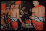 Supernumeraries during a Metropolitan Opera tour of Aïda