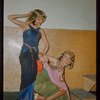 Dancers Gisela Weidner and Gloria Lyons during a Metropolitan Opera tour of Aïda