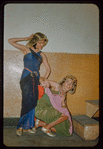 Dancers Gisela Weidner and Gloria Lyons during a Metropolitan Opera tour of Aïda