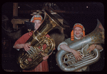 Stage band during a Metropolitan Opera tour of Aïda in Los Angeles