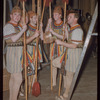 Supernumeraries during a Metropolitan Opera tour of Aïda in Los Angeles