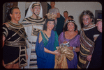 Kurt Baum, Jerome Hines, Blanche Thebom, Zinka Milanov, and George London during a Metropolitan Opera tour of Aïda in Cleveland