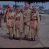 Chorus members during a Metropolitan Opera tour of Aïda in Dallas