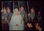Astrid Varnay and supernumeraries during a Metropolitan Opera tour of Lohengrin