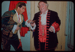 Frank Guarrera and Salvatore Baccaloni during a Metropolitan Opera tour of Il barbiere di Siviglia
