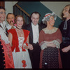 Salvatore Baccaloni, Eugene Conley, Lily Pons, Clifford Harvuot, unidentified woman, and Italo Tajo during a Metropolitan Opera tour of Il barbiere di Siviglia in Cleveland