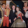 Robert Merrill, Roberta Peters, and others during a Metropolitan Opera tour of Il barbiere di Siviglia in Cleveland