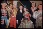 Robert Merrill, Roberta Peters, and others during a Metropolitan Opera tour of Il barbiere di Siviglia in Cleveland