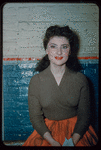Elizabeth Holiday during a Metropolitan Opera tour of La Bohème