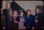 Frank Valentino, Jerome Hines, Gerhard Pechner, Licia Albanese, Jan Peerce, and Clifford Harvuot during a Metropolitan Opera tour of La Bohème in Cleveland