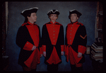 Chorus members in costume for Fidelio at the Metropolitan Opera