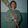 Dancer Gisela Weidner during a Metropolitan Opera tour of Boris Godunov