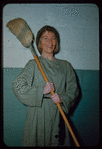 Dancer Gisela Weidner during a Metropolitan Opera tour of Boris Godunov