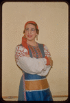 Hertha Glaz during a Metropolitan Opera tour of Boris Godunov