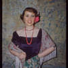 Chorus soprano Barbara Lewis in costume for Carmen at the Metropolitan Opera