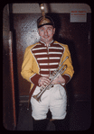 Trumpeter Abe Katz in costume for Carmen at the Metropolitan Opera