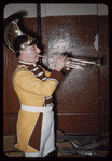 Trumpeter Abe Katz in costume for Carmen at the Metropolitan Opera
