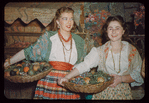 Supernumeraries in costume for Carmen at the Metropolitan Opera