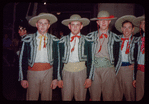 Supernumeraries during a Metropolitan Opera tour of Carmen
