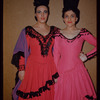 Chorus sopranos Evangeline De Florio and Frederica Fondo during a Metropolitan Opera tour of Carmen