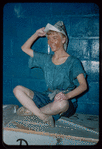Dancer Gisela Weidner during a Metropolitan Opera tour of Carmen