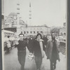 James Baldwin hand-in-hand with Gülriz Sururi and Engin Cezzar 