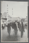 James Baldwin hand-in-hand with Gülriz Sururi and Engin Cezzar 