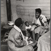 James Baldwin listening to woman in Durham, North Carolina