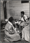 James Baldwin listening to woman in Durham, North Carolina