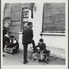 James Baldwin getting a shoeshine