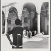 James Baldwin in front of palace