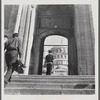 James Baldwin in palace walkway
