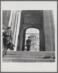 James Baldwin in palace walkway