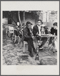 James Baldwin with hookah