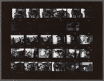 Contact sheet of James Baldwin and others on balcony