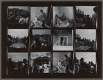 Contact sheet of James Baldwin with Bertice Reading and others