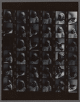 Contact sheet of Bertice Reading with towel wrapped on head